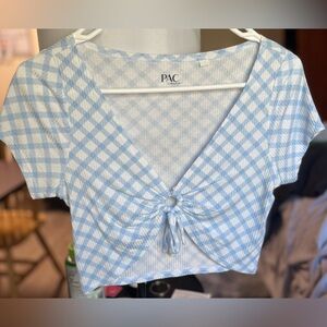 Blue Crop top from PacSun